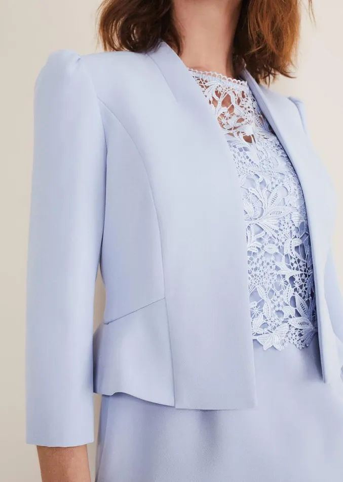 Isabella Bow Jacket Light Cornflower Women Phase Eight Jackets