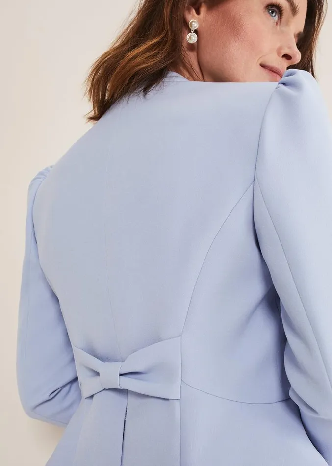 Isabella Bow Jacket Light Cornflower Women Phase Eight Jackets