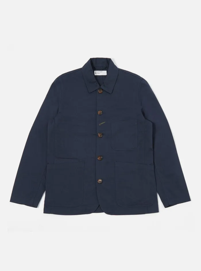 Jackets Men Universal Works Universal Works Bakers Jacket In Navy Twill