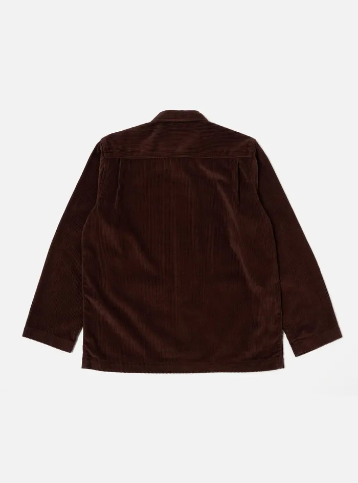Jackets Men Universal Works Universal Works Easy Jacket In Rich Brown 6 Wale Cord