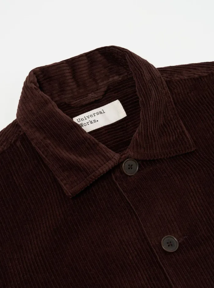Jackets Men Universal Works Universal Works Easy Jacket In Rich Brown 6 Wale Cord