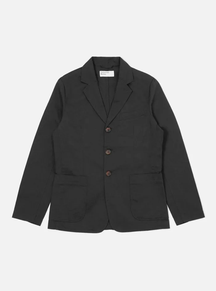 Jackets Men Universal Works Universal Works London Jacket In Black Twill