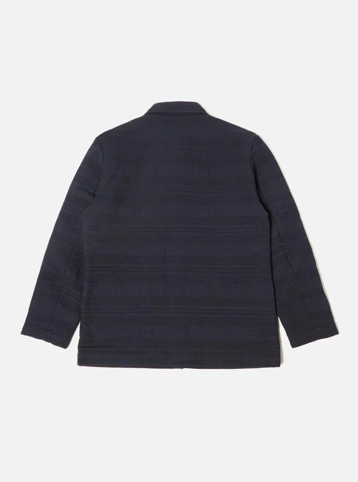 Jackets Men Universal Works Universal Works Quilt Simple Bakers Jacket In Navy Winter Twill
