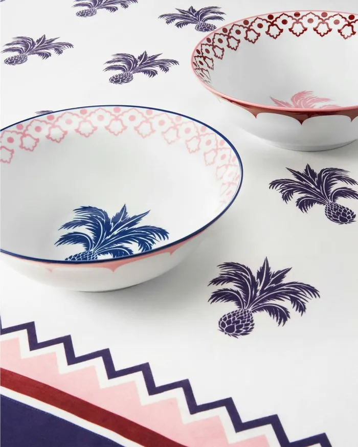 Jaipur Round Salad Bowl Pink Women Aquazzura Dinnerware Jaipur Round Salad Bowl Pink Women Aquazzura Dinnerware