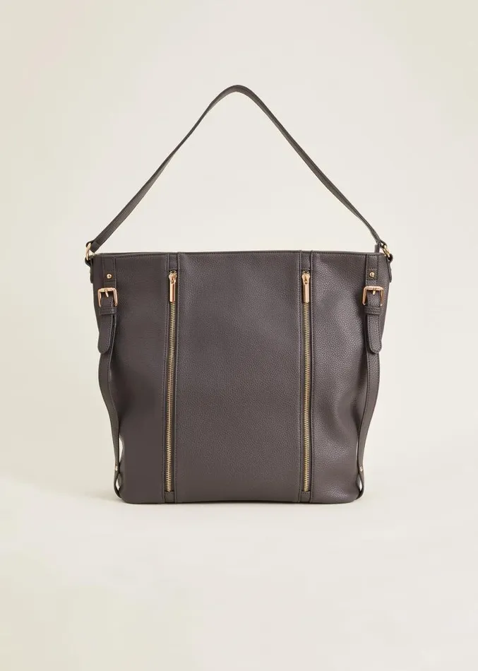 Janessa Slouch Bag Charcoal Women Phase Eight Bags and Clutches