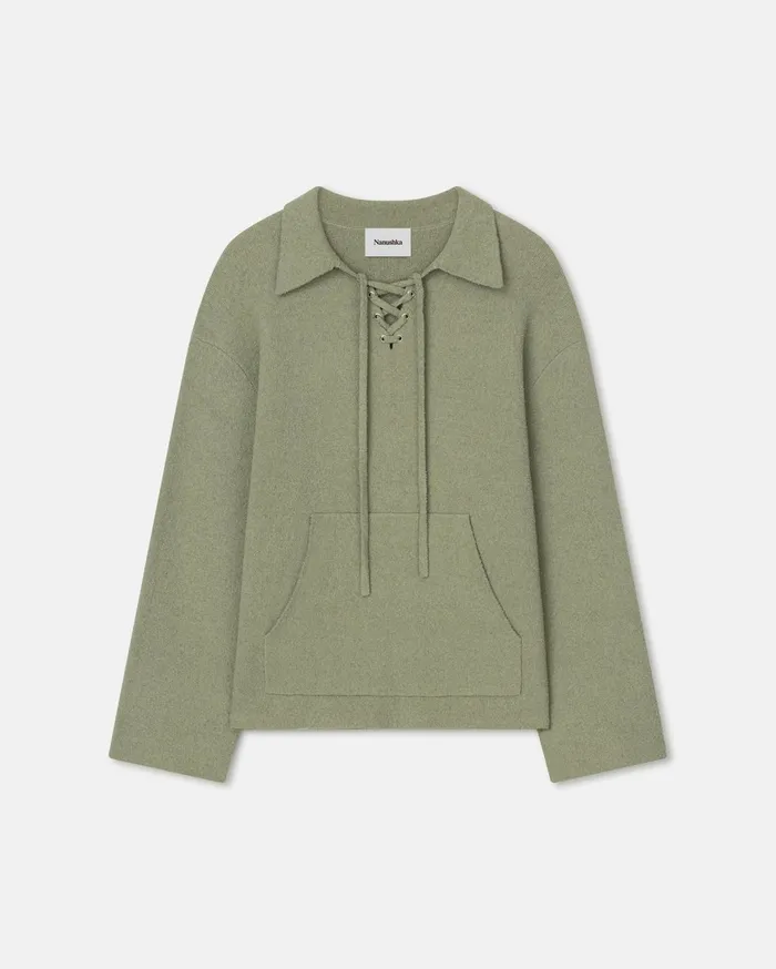 Jorrit TerryKnit Sweater Sage WomenMen Nanushka Knitwear