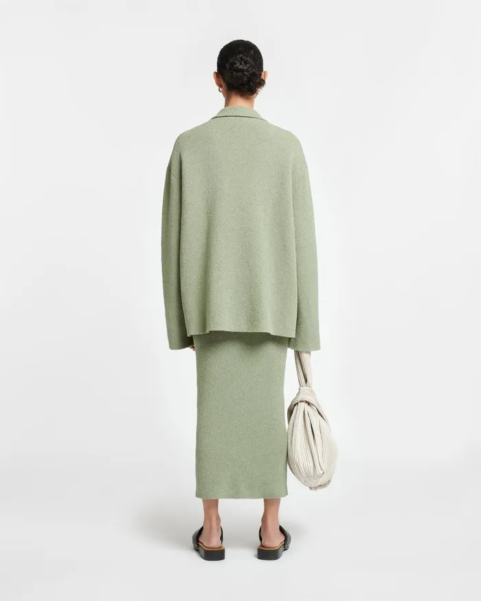 Jorrit TerryKnit Sweater Sage WomenMen Nanushka Knitwear