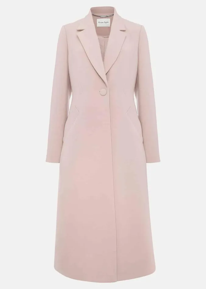 Juliette Crepe Coat Pink Women Phase Eight Coats