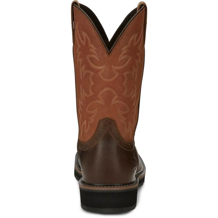 Justin Boots Actuator 11034 Composite Toe Static Dissipative Work Boot Brown Men Work