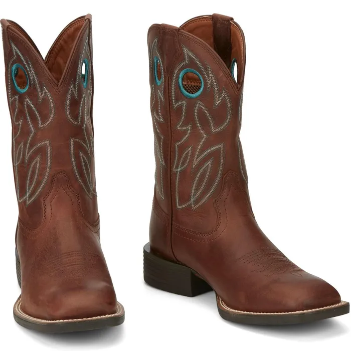 Justin Boots Bowline 11034 Western Boot Brandy brown Men Western