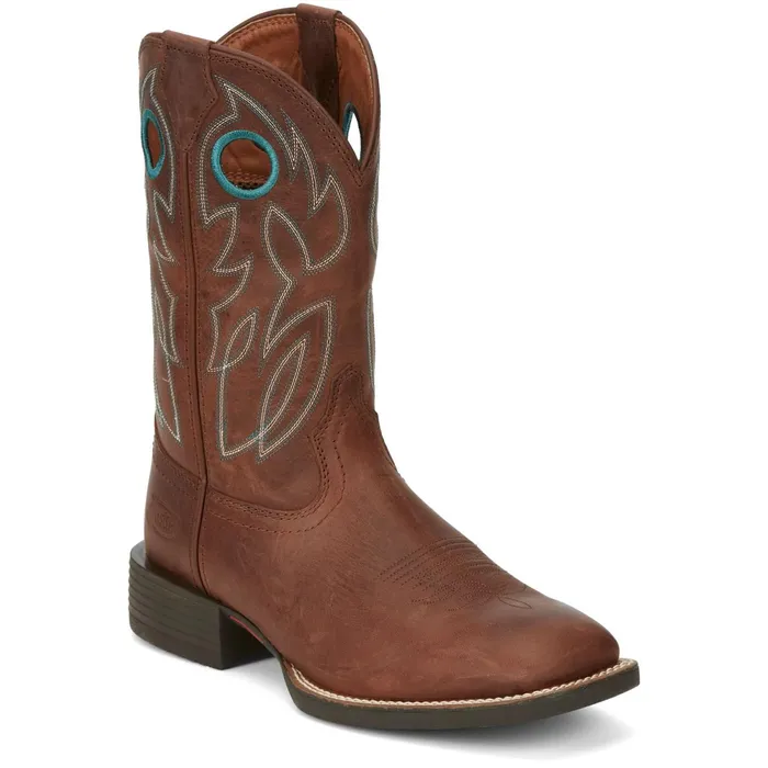 Justin Boots Bowline 11034 Western Boot Brandy brown Men Western