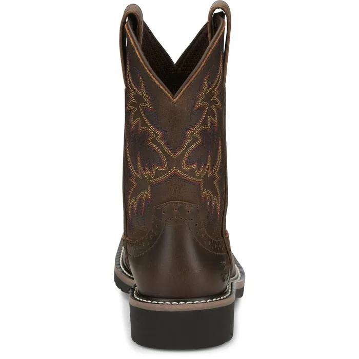 Justin Boots Cattleman Western Boot Brown Kids Western
