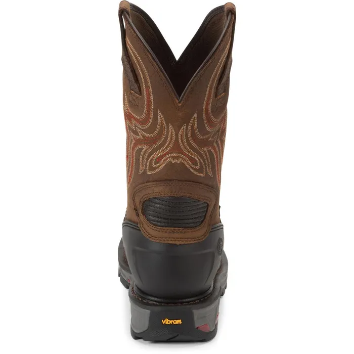 Justin Boots Driscoll 11034 Met Guard Steel Toe Work Boot Pecan Brown brown Men Work