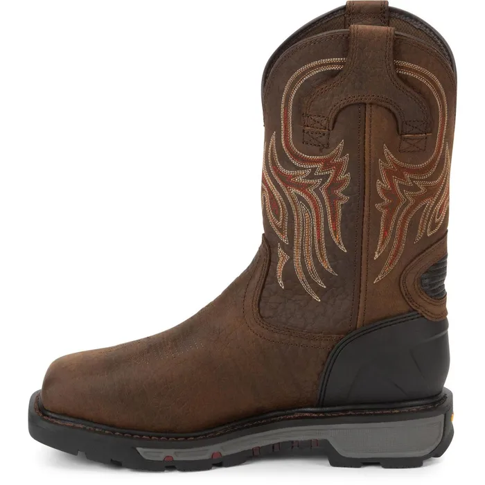 Justin Boots Driscoll 11034 Met Guard Steel Toe Work Boot Pecan Brown brown Men Work