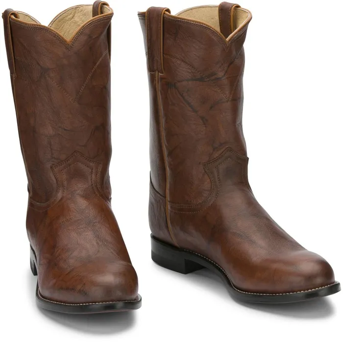 Justin Boots Jackson 10034 Roper Boot Chestnut brown Men Western