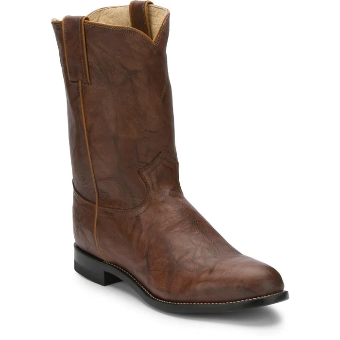 Justin Boots Jackson 10034 Roper Boot Chestnut brown Men Western