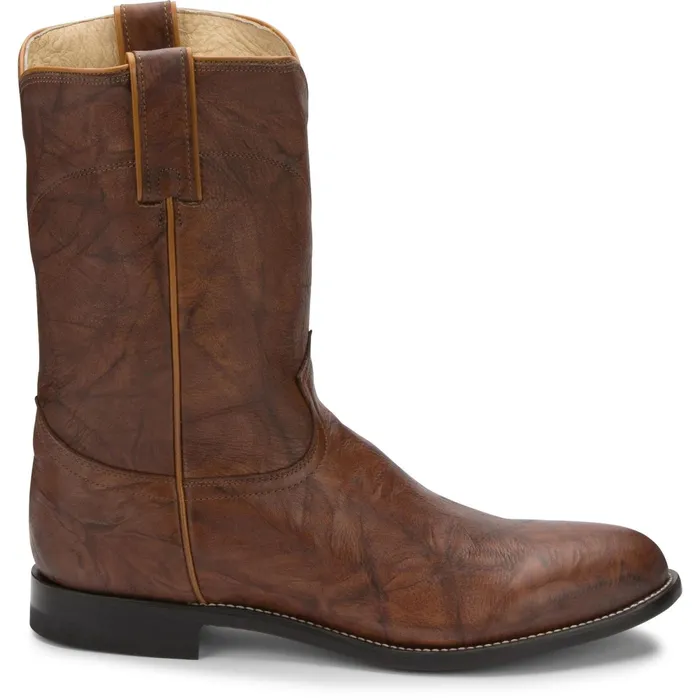 Justin Boots Jackson 10034 Roper Boot Chestnut brown Men Western
