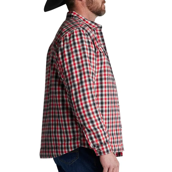 Justin Boots Jackson Shirt Jacket Redwhiteblack Plaid multicolor Men Outerwear