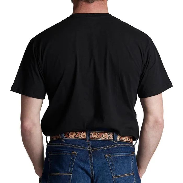 Justin Boots Justin Standard Of The West Tee Black Men TShirts and Polos