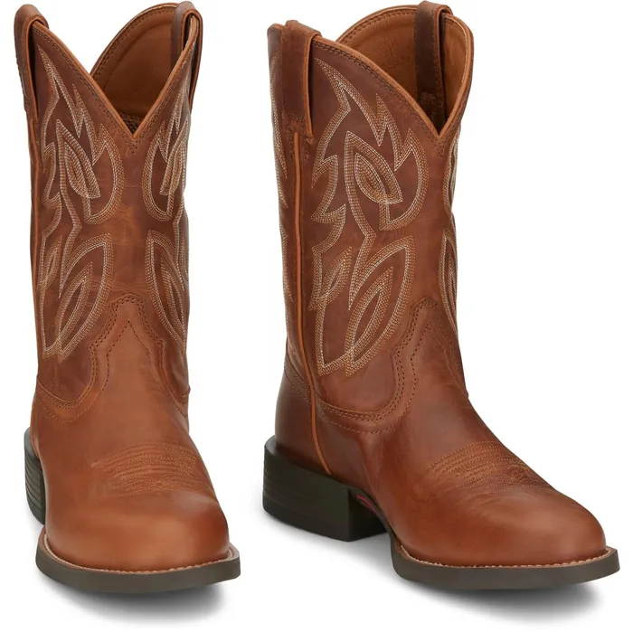 Justin Boots Rendon 11034 Western Boot Cognac brown Men Western