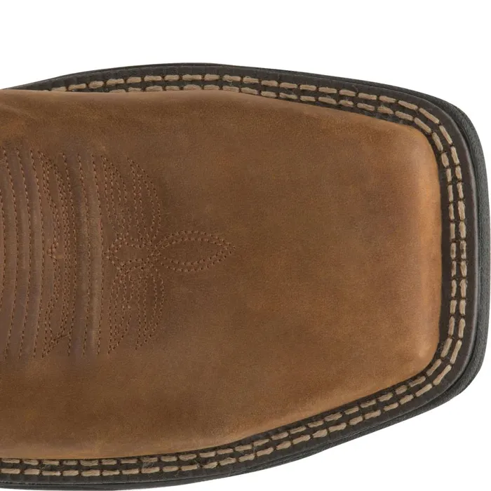 Justin Boots Rush 11034 Composite Toe Waterproof Work Boot Tan brown Men Work