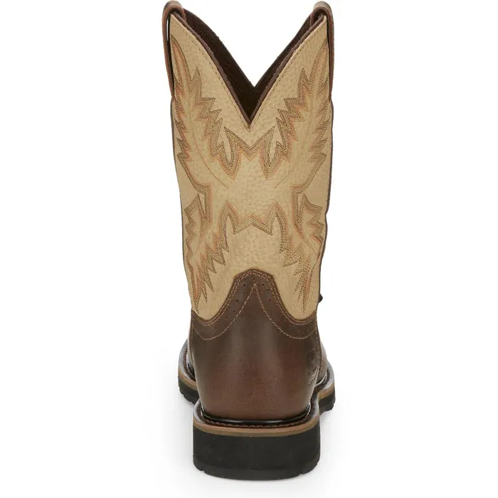 Justin Boots Superintendent 11034 Steel Toe Work Boot Golden Brown brown Men Work