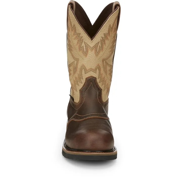 Justin Boots Superintendent 11034 Steel Toe Work Boot Golden Brown brown Men Work