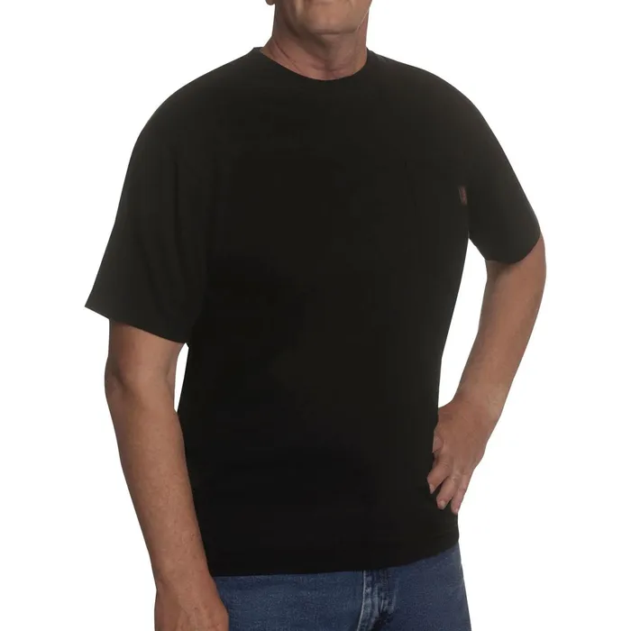 Justin Boots Workwear Pocket Tee Black Men TShirts and Polos