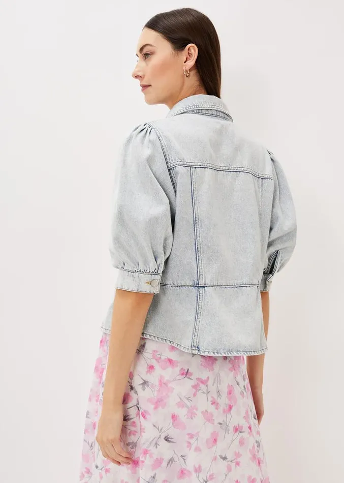 Karys Fashion Puff Sleeve Jacket Denim Women Phase Eight Jackets