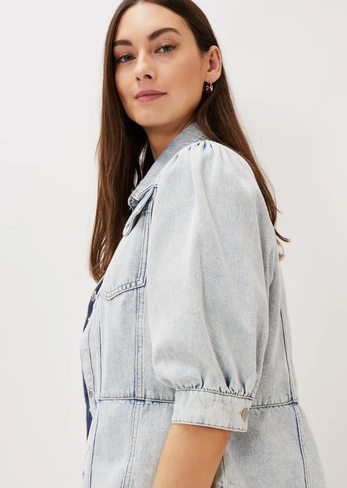 Karys Fashion Puff Sleeve Jacket Denim Women Phase Eight Jackets