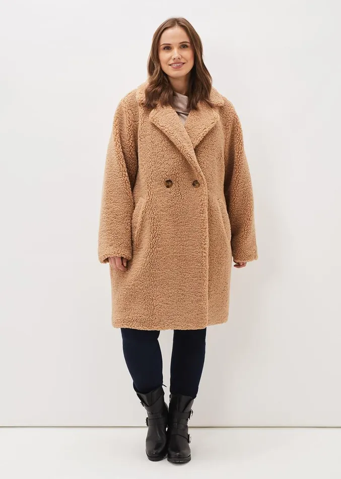Katherine Teddy Coat Camel Women Phase Eight Coats