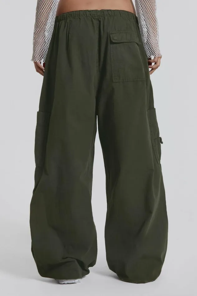 Khaki Parachute Cargo Pants Khaki Women Jaded London Parachute Pants Khaki Parachute Cargo Pants Khaki Women Jaded London Parachute Pants