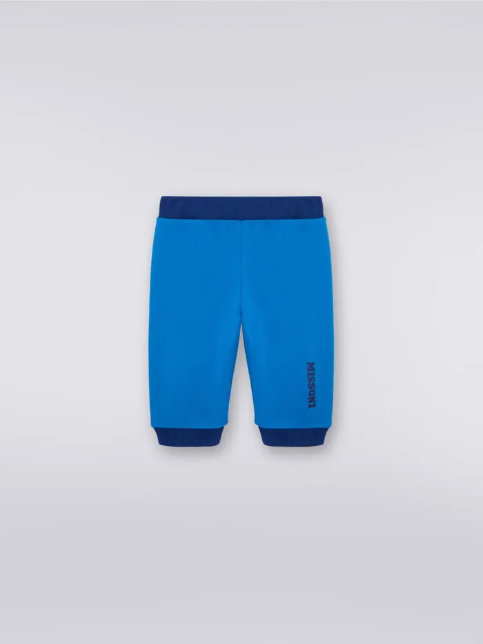 Kids Cotton Joggers With Logo Blue Missoni Baby 024 Months
