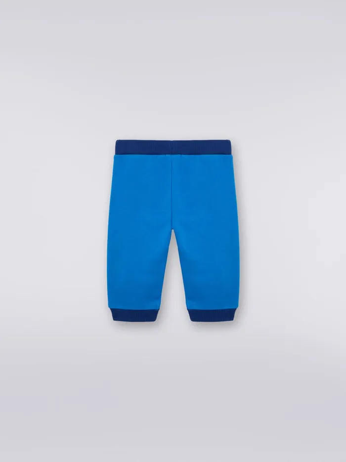 Kids Cotton Joggers With Logo Blue Missoni Baby 024 Months Kids Cotton Joggers With Logo Blue Missoni Baby 024 Months