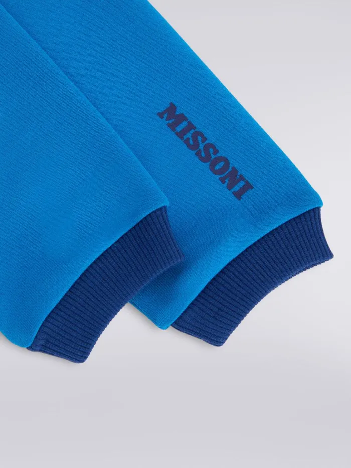 Kids Cotton Joggers With Logo Blue Missoni Baby 024 Months Kids Cotton Joggers With Logo Blue Missoni Baby 024 Months