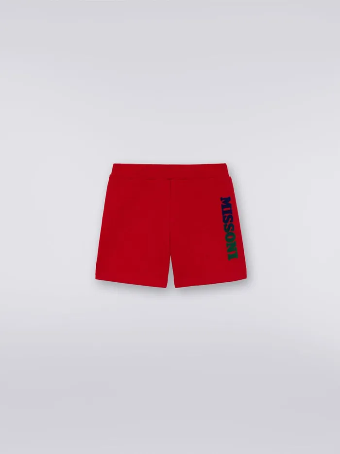 Kids Cotton Shorts With Logo Red Missoni Baby 024 Months