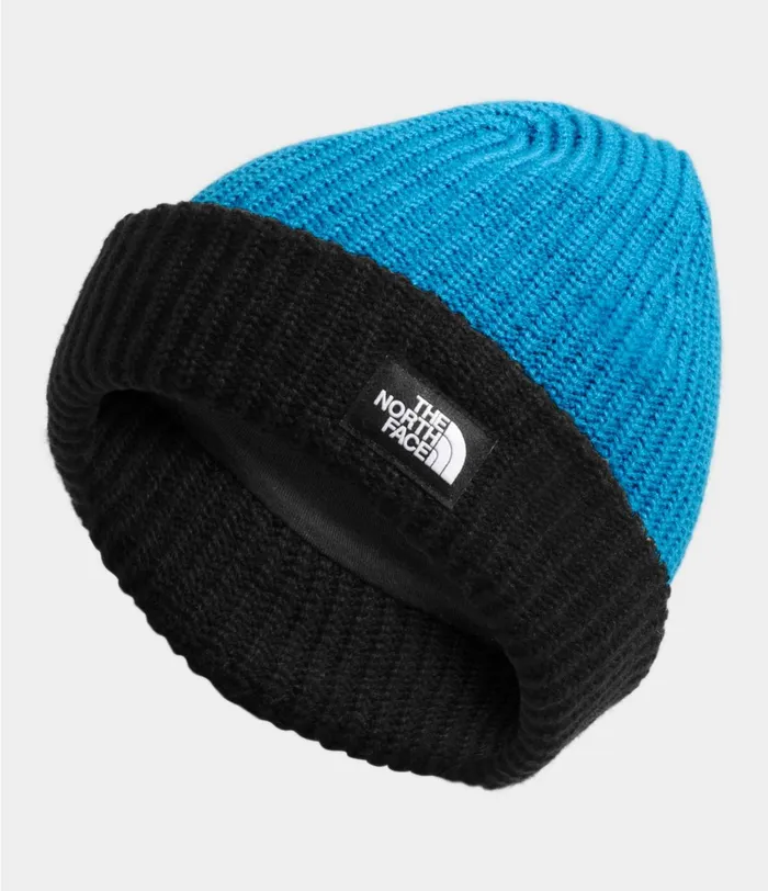 Kids The North Face Beanie Salty Dog Beanie Clear Lake Bluetnf Black