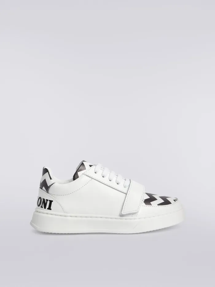 Kids Trainers With Zigzag Pattern Black and White Missoni Accessories