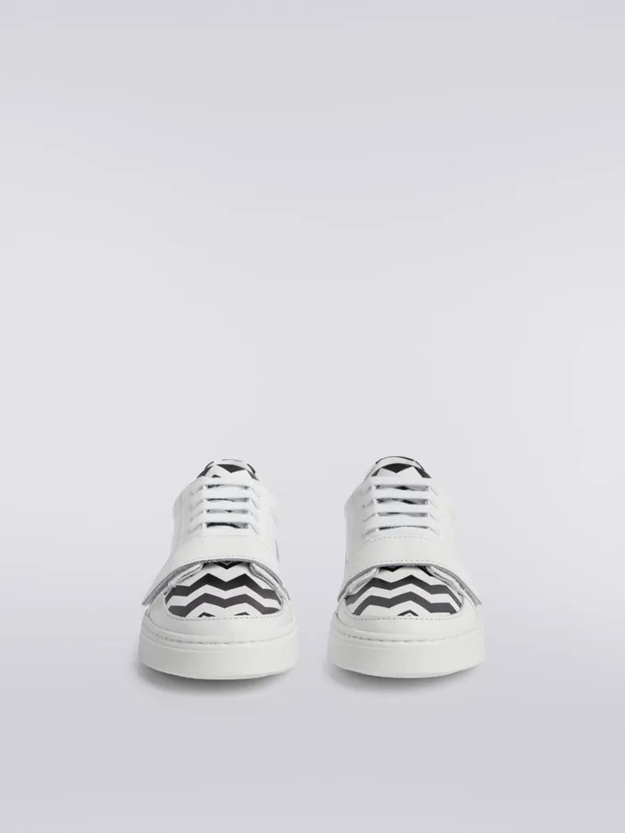 Kids Trainers With Zigzag Pattern Black and White Missoni Accessories Kids Trainers With Zigzag Pattern Black and White Missoni Accessories