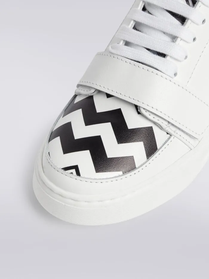 Kids Trainers With Zigzag Pattern Black and White Missoni Accessories Kids Trainers With Zigzag Pattern Black and White Missoni Accessories