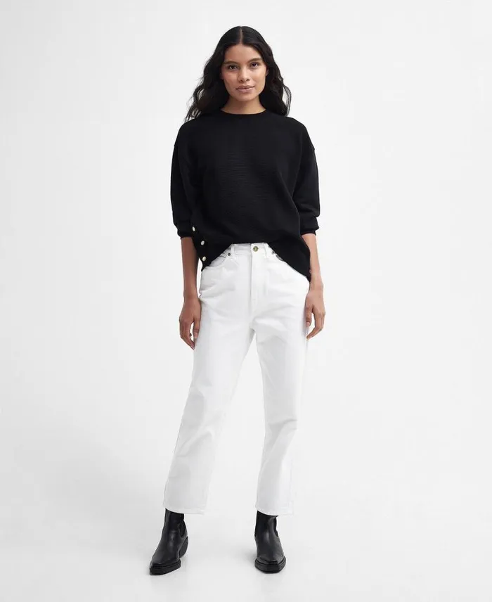 Kinghorn Sweatshirt Oat Women Barbour Hoodies and Sweatshirts