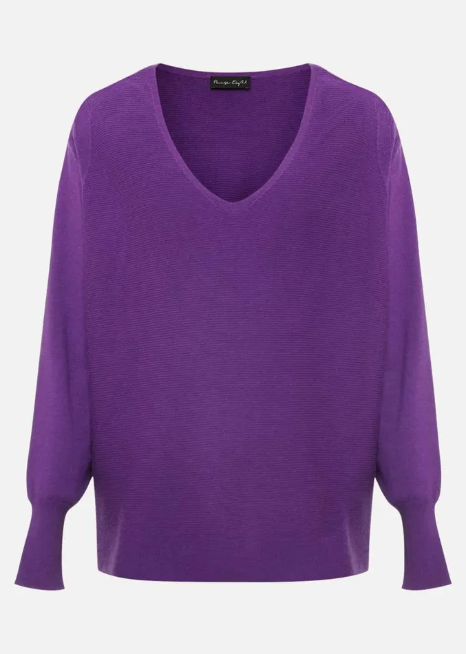 Kirste Textured Fine Knit VNeck Jumper Bright Purple Women Phase Eight Knitwear Kirste Textured Fine Knit VNeck Jumper Bright Purple Women Phase Eight Knitwear