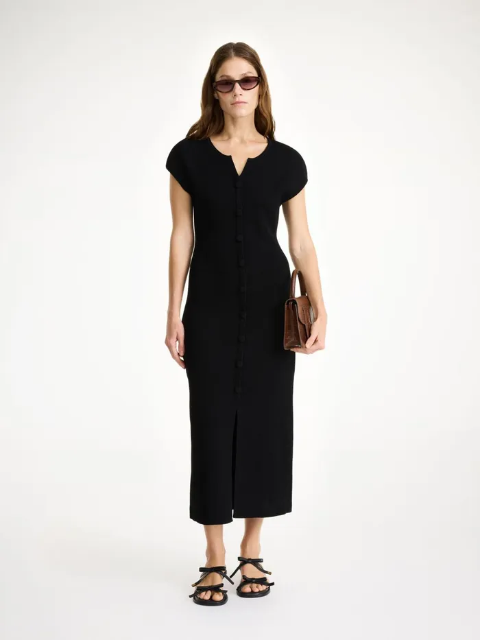 Knitwear Women By Malene Birger Bielas Maxi Dress Black