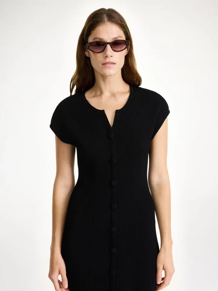 Knitwear Women By Malene Birger Bielas Maxi Dress Black