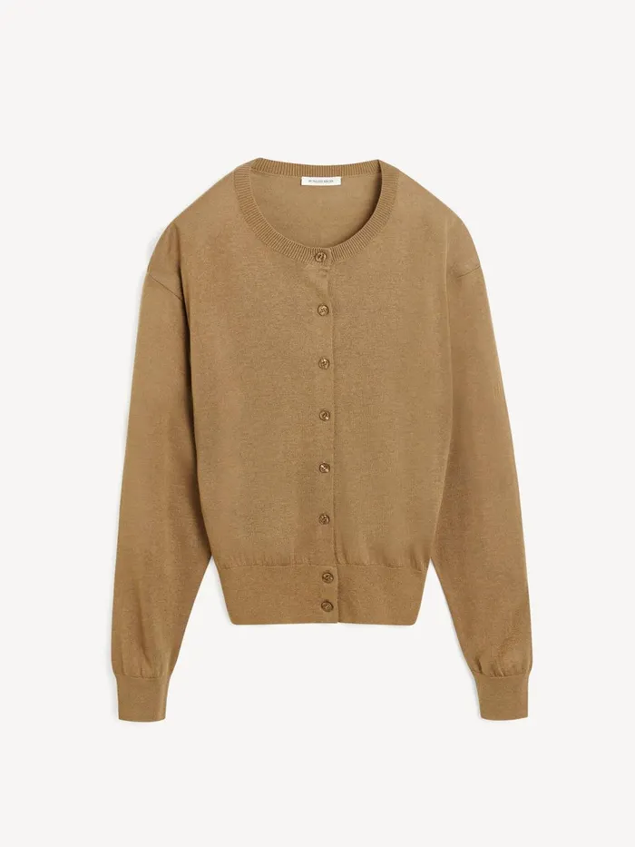 Knitwear Women By Malene Birger Montie Cardigan Light Brown