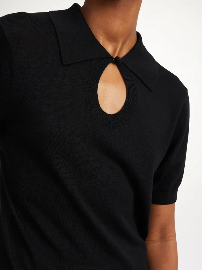 Knitwear Women By Malene Birger Talallia Top Black