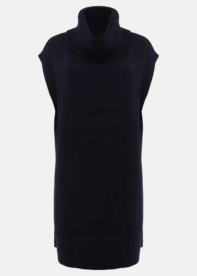 Kysa Knitted Sleeveless Tunic Navy Women Phase Eight Knitwear