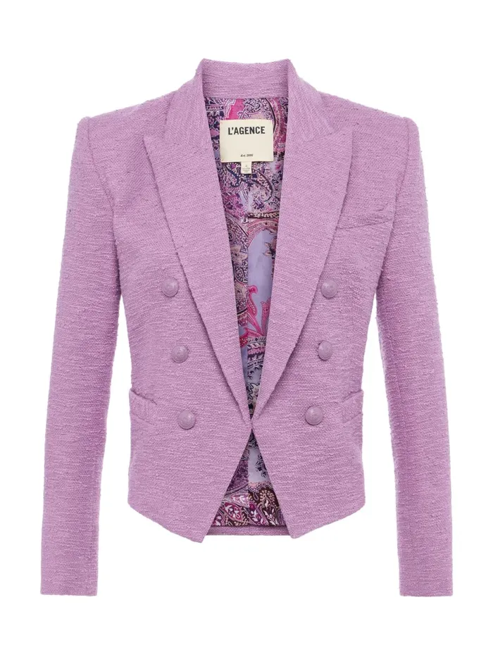 L039Agence Blazers and Jackets Women Brooke OpenFront Blazer Wisteriafrench Paisley L039Agence Blazers and Jackets Women Brooke OpenFront Blazer Wisteriafrench Paisley