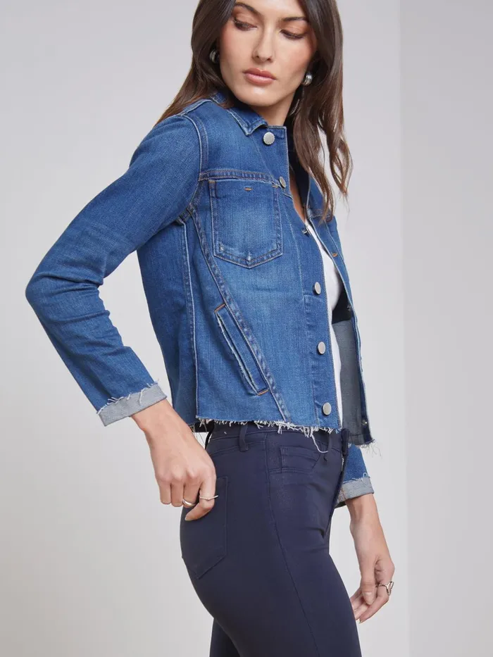 L039Agence Blazers and Jackets Women Janelle Denim Jacket Authentique