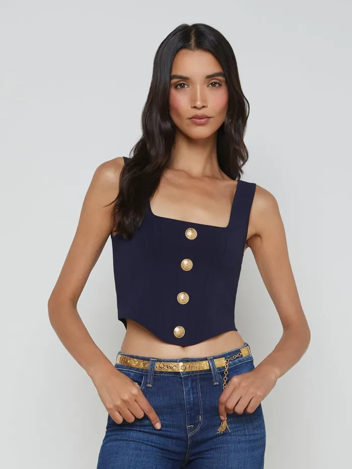 L039Agence Blouses and Tops Women Saga Top Midnightgold